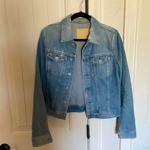 Ag distressed denim Jean jacket